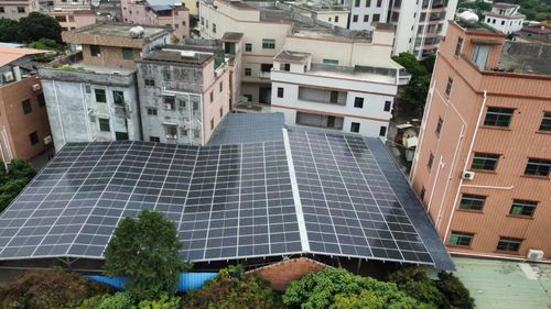 Nhà máy năng lượng mặt trời 123.28kw được lắp đặt tại Dongguan Trung Quốc