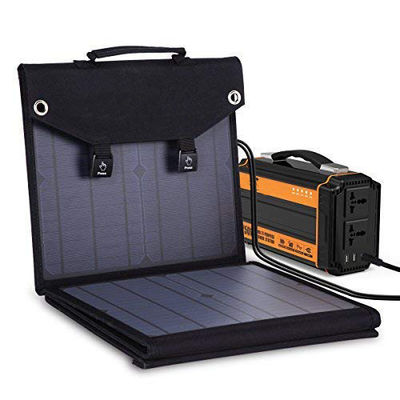 Giá tốt. Bộ điều khiển năng lượng mặt trời di động gấp 100W All In One Kit module cho RV Cắm trại điện thoại thông minh rv camp Điện thoại di động Máy tính xách tay trực tuyến