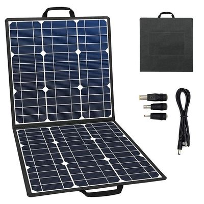 Giá tốt. Bàn pin mặt trời ngoài trời 18V 100W sạc tấm pin mặt trời gấp chống nước cho cắm trại trực tuyến