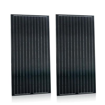 Giá tốt. Đĩa năng lượng mặt trời kính quang điện đơn 150w 160w 180w 12v Đĩa năng lượng mặt trời đa tinh thể trực tuyến