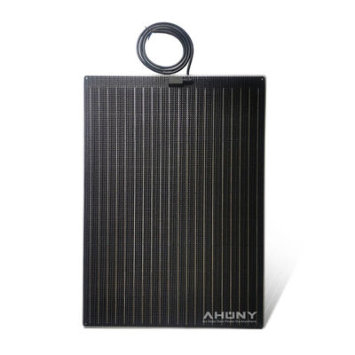120W Monocrystalline Semi Rigid tấm pin mặt trời chống trượt đi bộ cho RV thuyền du thuyền