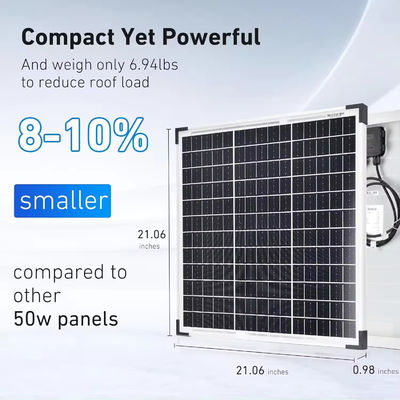 Giá tốt. 50w 60w Monocrystalline PV Panel Phòng pin mặt trời khung bạc Bificial kính trong suốt cho gió mạnh Tuyết khắc nghiệt khí hậu trực tuyến