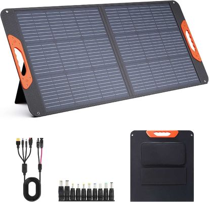 Compact 100W Portable Solar Panel 100 Watt 20V Bộ sạc tấm pin mặt trời gập đơn tinh thể