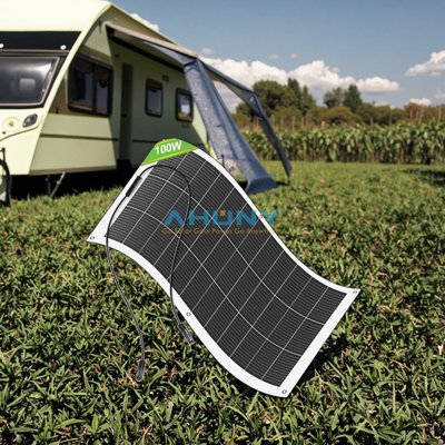 Giá tốt. Tấm pin mặt trời dẻo 100W Monocrystalline PERC Hộp nối IP65 trực tuyến